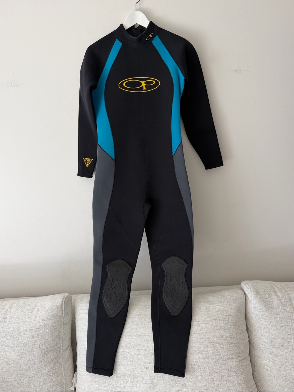 Vintage Ocean Pacific (OP) Full Body Neoprene Wetsuit - Size Small